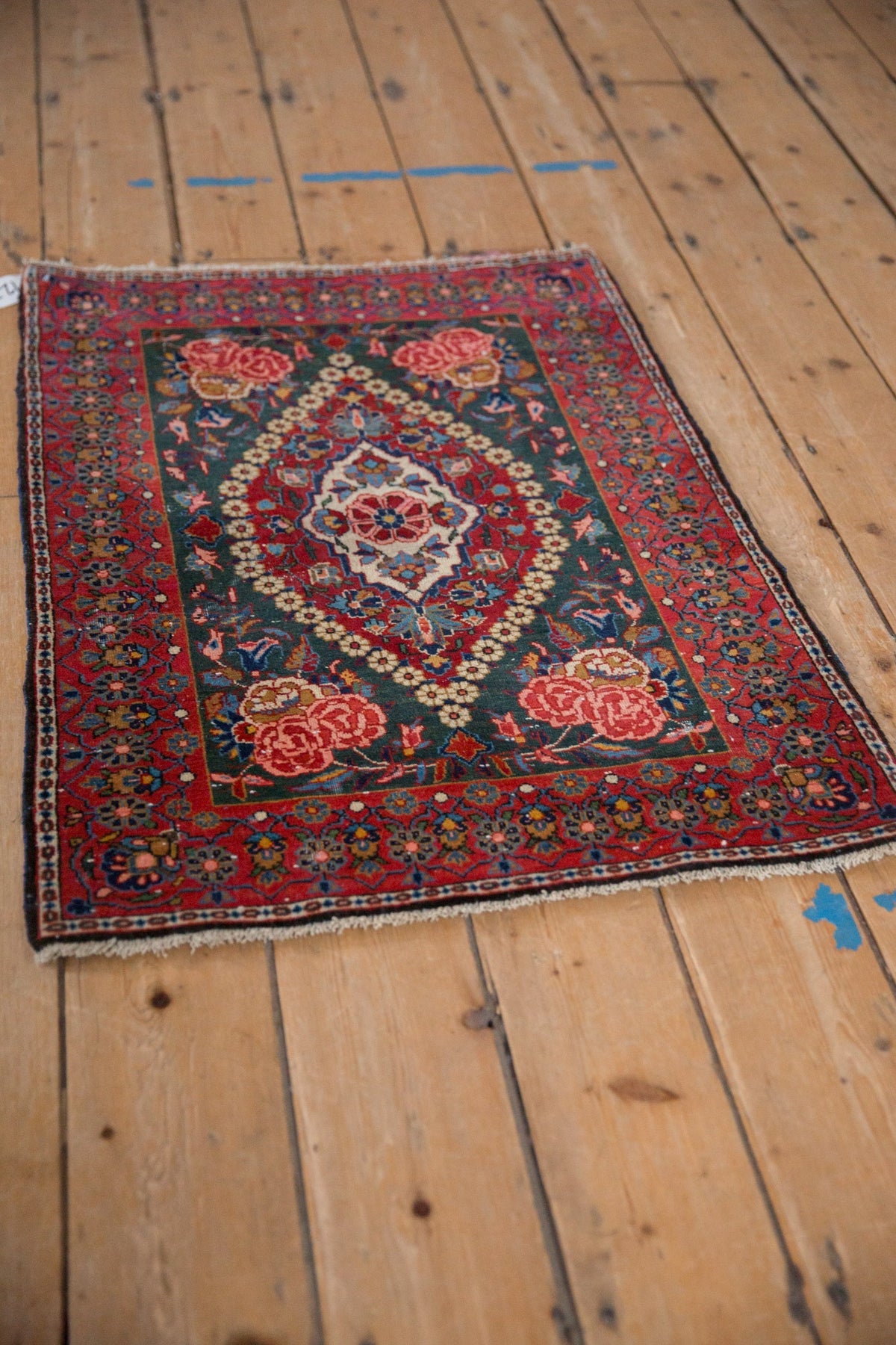 2x3 Vintage Fine Kashan Rug Mat