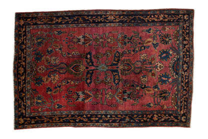 4x6.5 Antique Fine Sarouk Rug