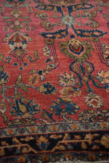 4x6.5 Antique Fine Sarouk Rug