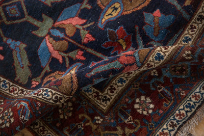 4.5x6 Antique Kurdish Bijar Rug