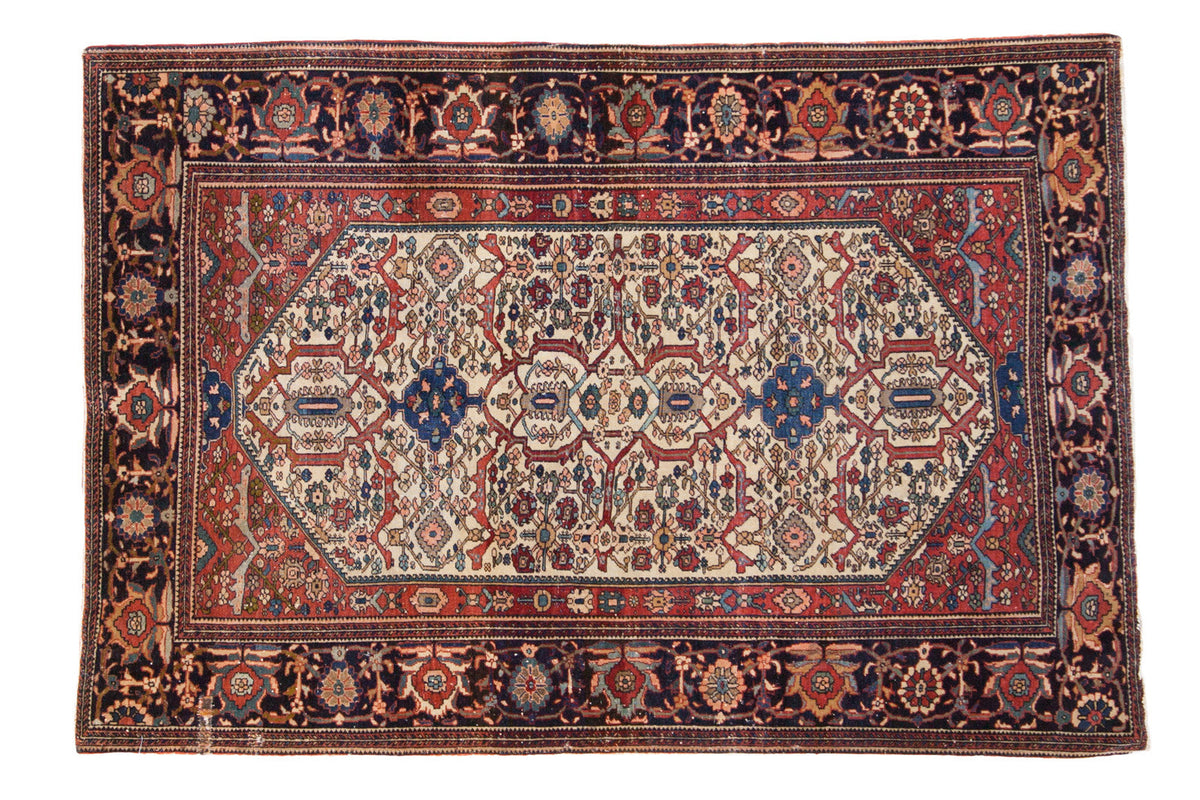 3x5 Antique Fine Farahan Sarouk Rug