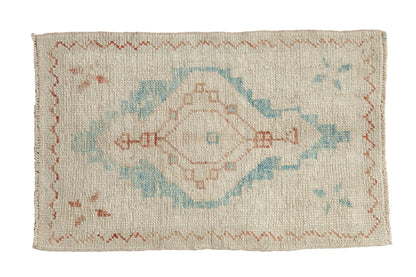 2x3.5 Distressed Oushak Rug