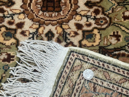 Turkish Sivas Rug 6x9, Floral Medallion, Vintage Handmade Wool Carpet