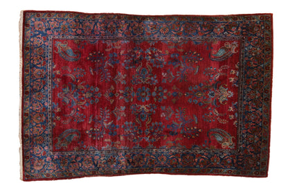 4.5x6.5 Antique Fine Kashan Rug