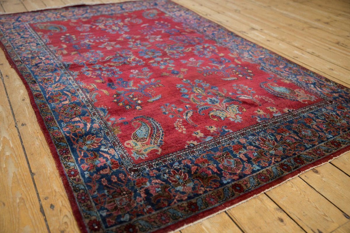 4.5x6.5 Antique Fine Kashan Rug
