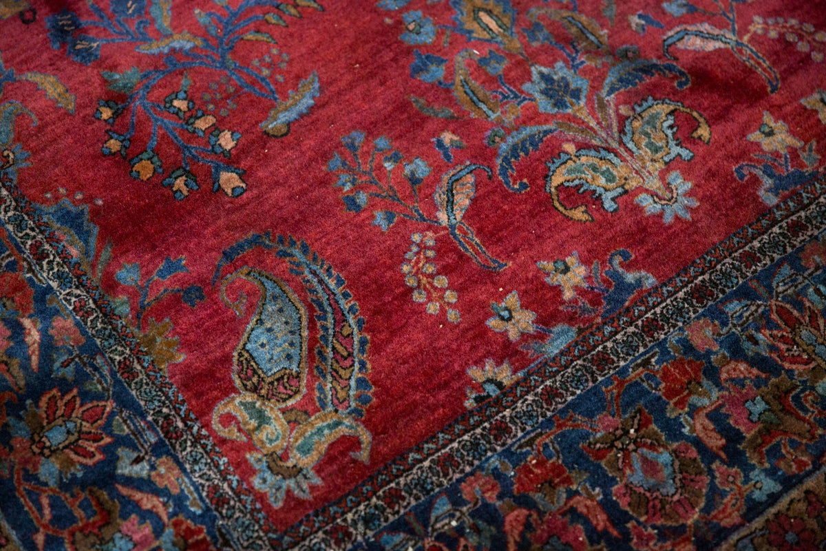 4.5x6.5 Antique Fine Kashan Rug