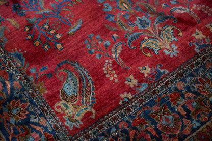 4.5x6.5 Antique Fine Kashan Rug