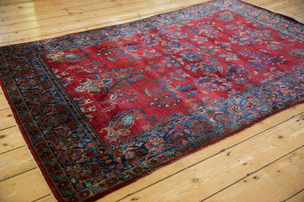 4.5x6.5 Antique Fine Kashan Rug
