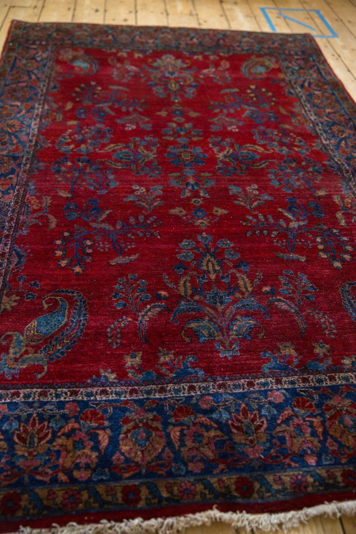 4.5x6.5 Antique Fine Kashan Rug