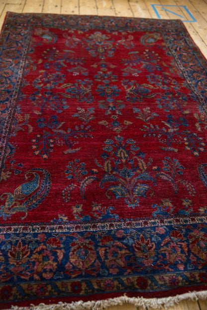 4.5x6.5 Antique Fine Kashan Rug