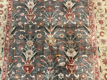 Pak Persian Mahal Rug 6x9, Floral Handmade Wool Traditional Oriental Carpet