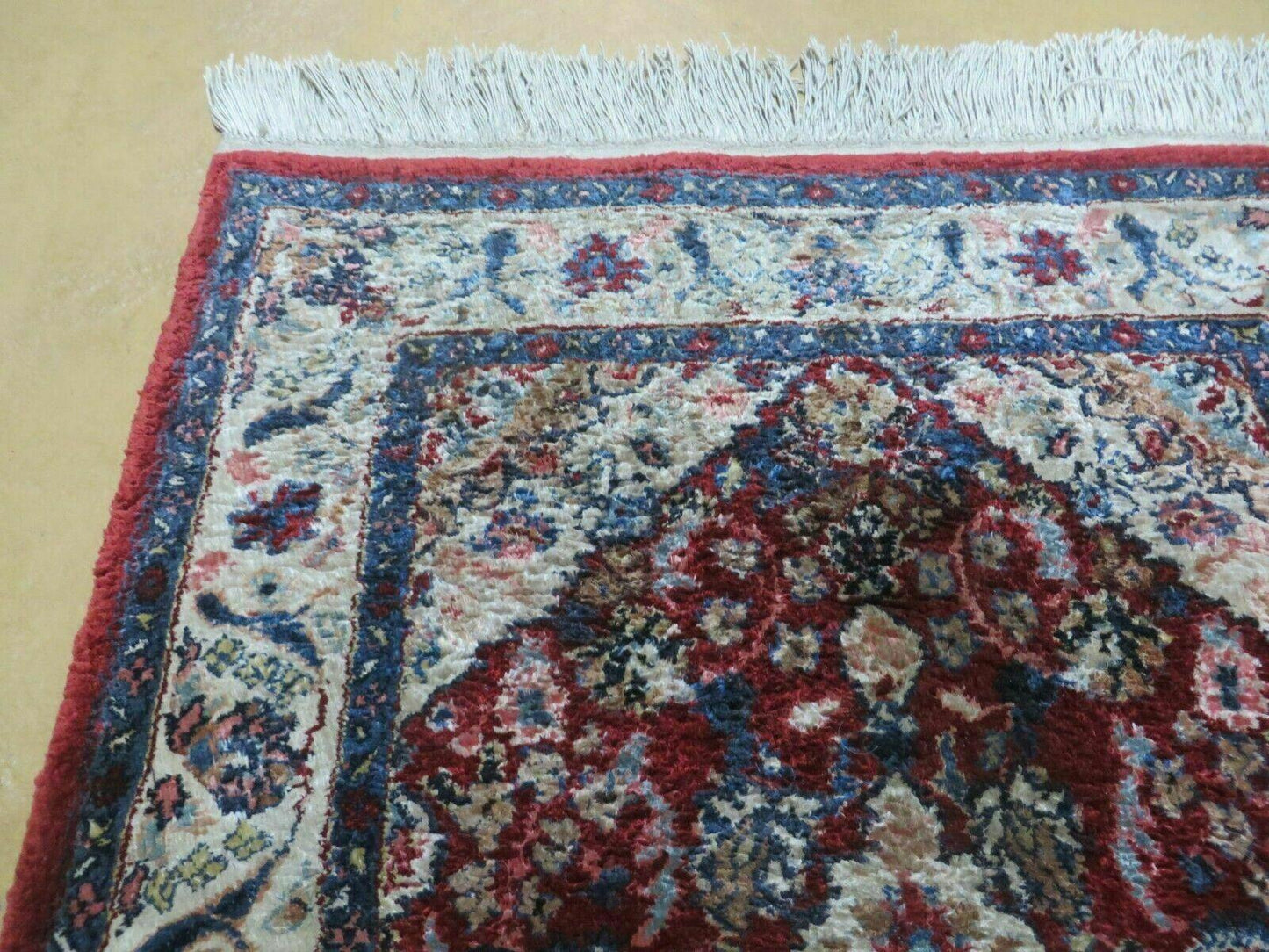 2' X 3' Handmade Chinese Floral Oriental Silk Rug Carpet Nice Red