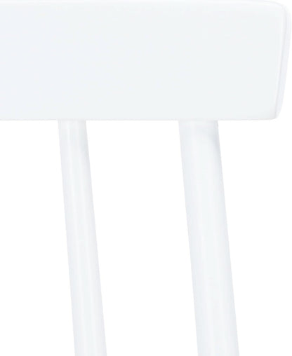 Farmhouse Spindle Back Side Chair White Natural Dining Room