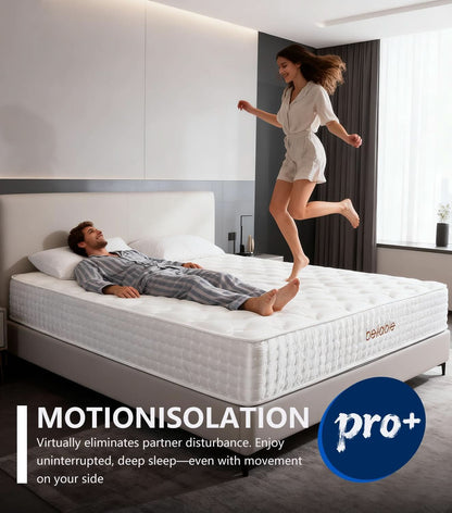 Queen 14 Inch Medium Firm Hybrid Memory Foam Mattress