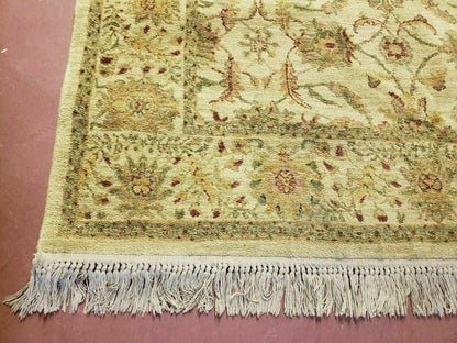 Belgium Power Loomed Rug 5x7, Vintage Oriental Wool Carpet, Beige