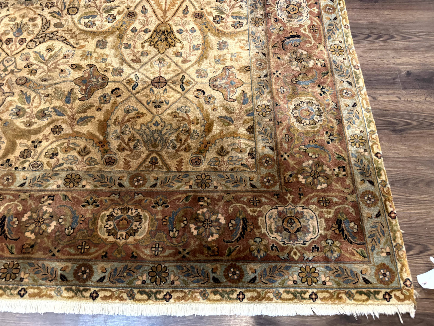Indo Persian Rug 8x10, Teawash Bidjar Carpet, Allover Pattern