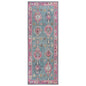 Green Pink Oushak Washable Rug