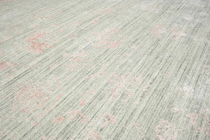 8x10 Beige, Gray Hand Knotted 100% Wool Modern & Contemporary Oriental Area Rug