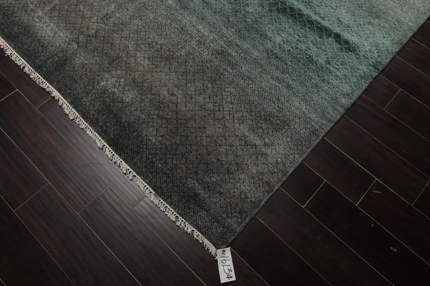 9' x 12' Hand Knotted 100% Wool Muted Contemporary Modern Area Rug Gray