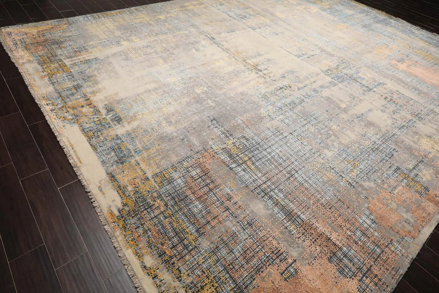 12' x15'  Sherpa Wool and Silk Oriental Area Persian Rug