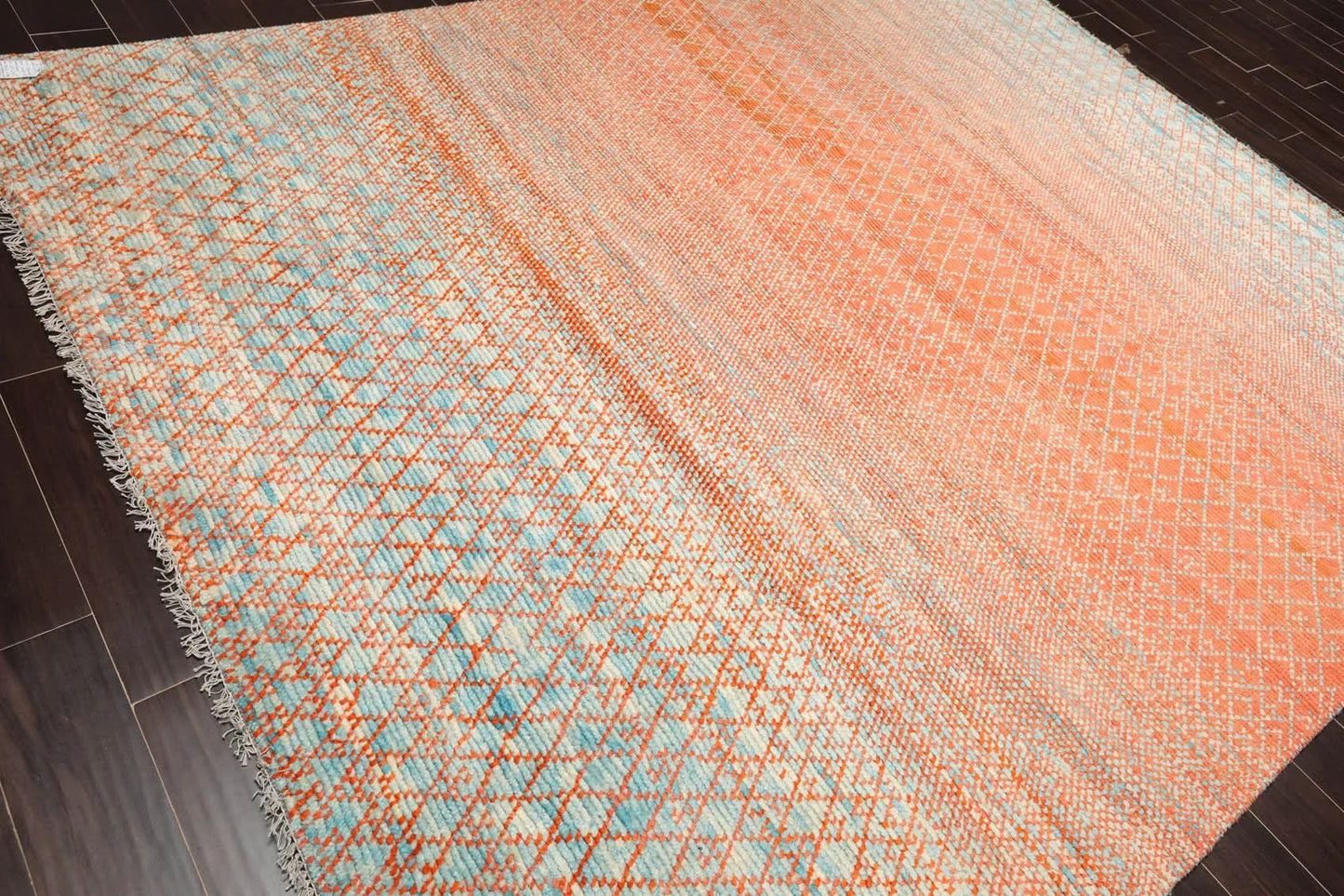8'x 10' Hand Knotted 100% Wool Contemporary Modern Oriental Area Rug Orange
