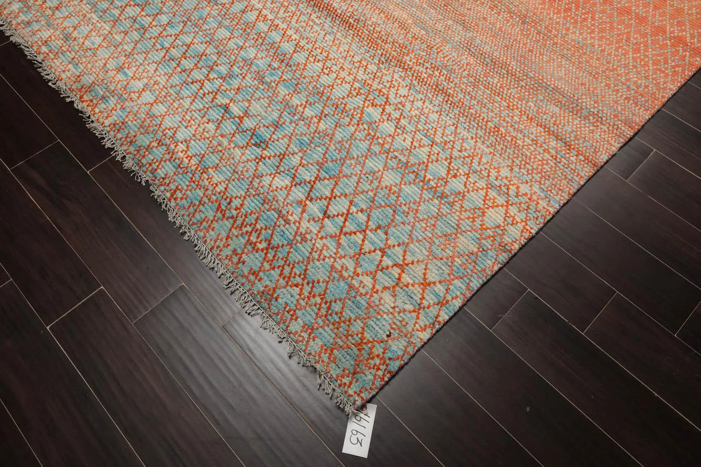 8'x 10' Hand Knotted 100% Wool Contemporary Modern Oriental Area Rug Orange
