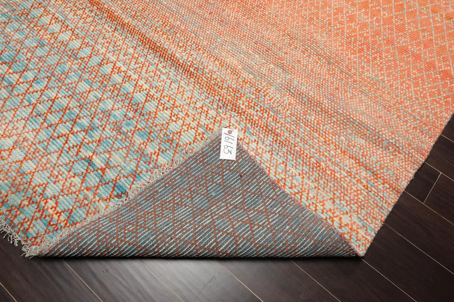 8'x 10' Hand Knotted 100% Wool Contemporary Modern Oriental Area Rug Orange