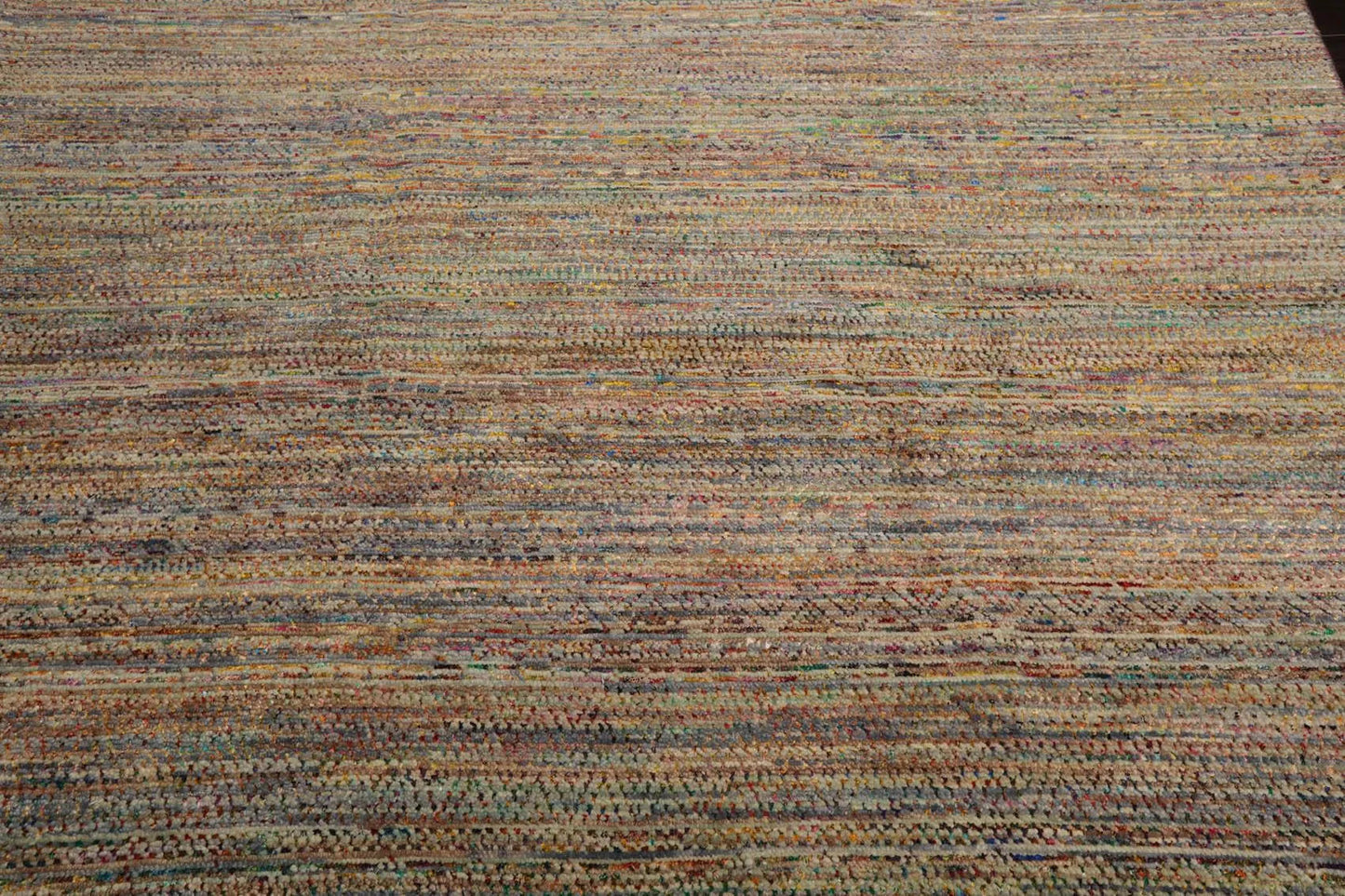 8' x 10' Hand Knotted 100% Wool Muted Modern Oriental Area Rug Tan