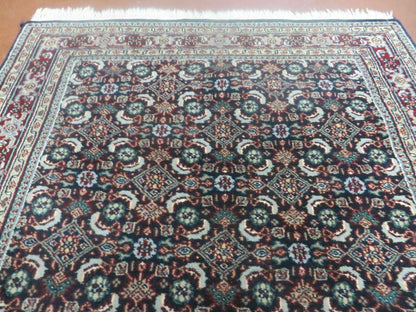 4' X 6' Vintage Handmade Indian Amristar Wool Rug Carpet Nice