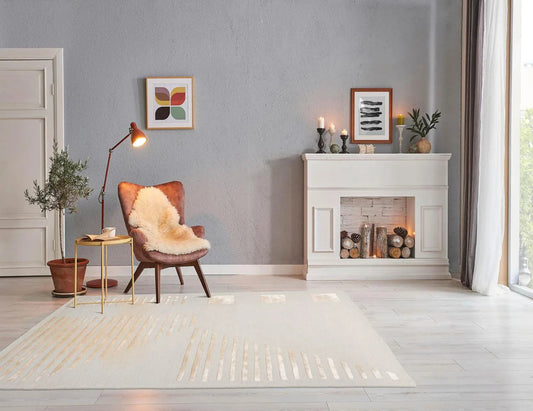 5'x7' Hand Tufted Hand Made 100% Wool Designer Modern & Contemporary  Oriental Area Rug Tone On Tone,Gray Color