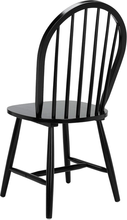 Home Camden 18 Inch Black Farmhouse Dining Chairs Set Of 2