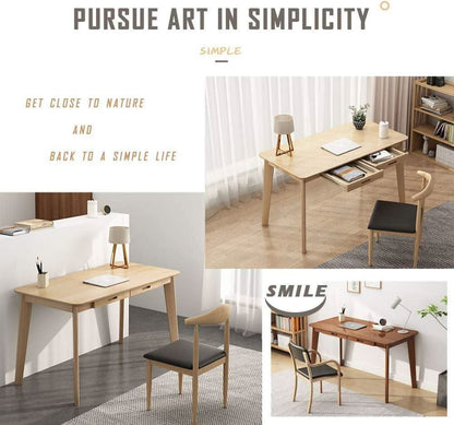Premium Multifunctional Solid Wood Writing Desk Drawer