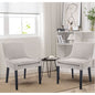 Corduroy Upholstered Dining Chairs With Wood Legs Set Of 6