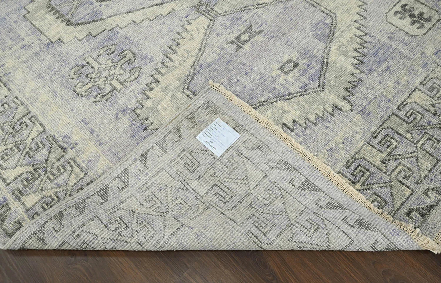 Multi Size Gray, Lavender Hand Knotted 100% Wool Turkish Oushak Traditional Oriental Area Rug