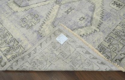 Multi Size Gray, Lavender Hand Knotted 100% Wool Turkish Oushak Traditional Oriental Area Rug