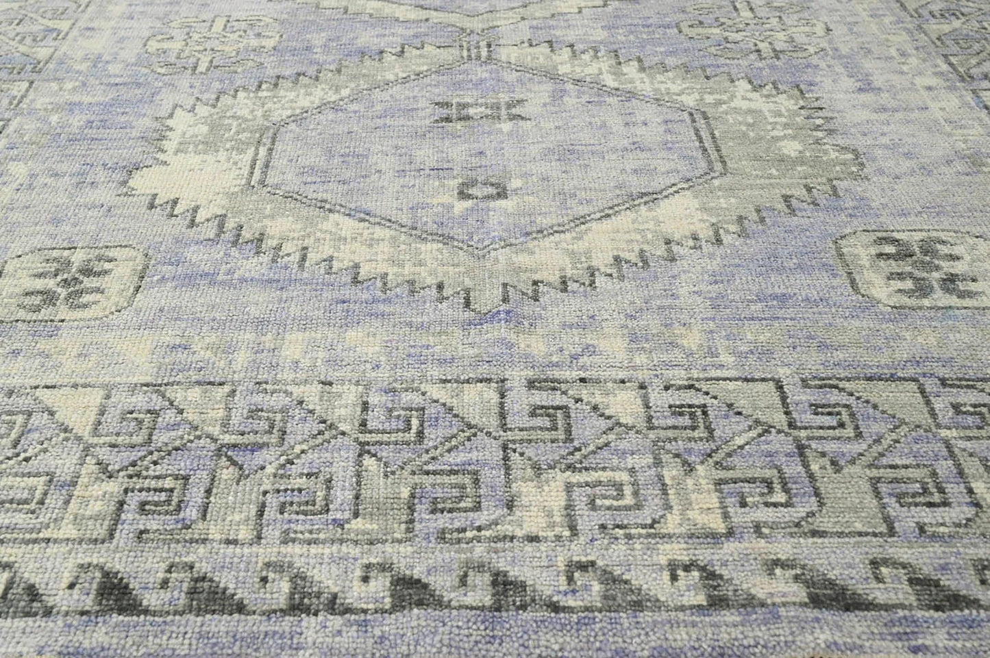 Multi Size Gray, Lavender Hand Knotted 100% Wool Turkish Oushak Traditional Oriental Area Rug