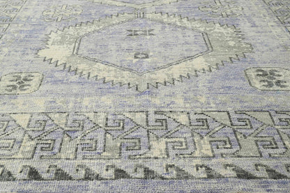 Multi Size Gray, Lavender Hand Knotted 100% Wool Turkish Oushak Traditional Oriental Area Rug