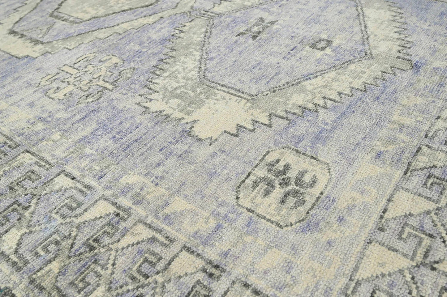 Multi Size Gray, Lavender Hand Knotted 100% Wool Turkish Oushak Traditional Oriental Area Rug