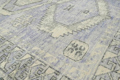 Multi Size Gray, Lavender Hand Knotted 100% Wool Turkish Oushak Traditional Oriental Area Rug