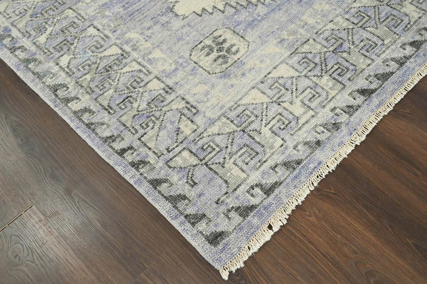Multi Size Gray, Lavender Hand Knotted 100% Wool Turkish Oushak Traditional Oriental Area Rug