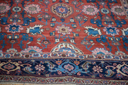4.5x7 Antique Persian Bijar Area Rug