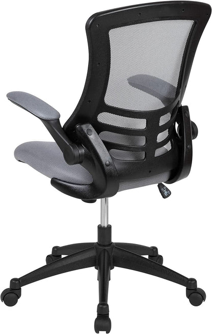 Kelista Dark Gray Mesh Mid Back Office Chair For Desk