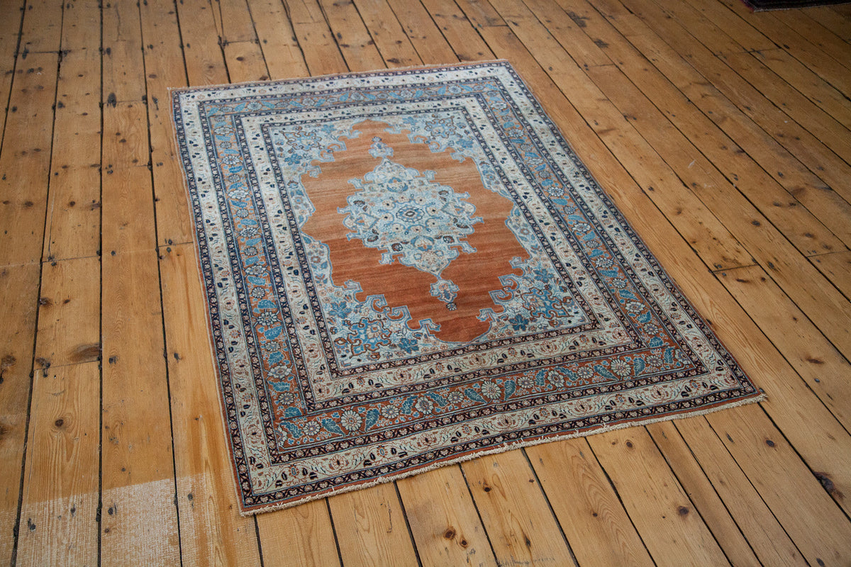 4x6 Fine Antique Haji Jalili Tabriz Rug
