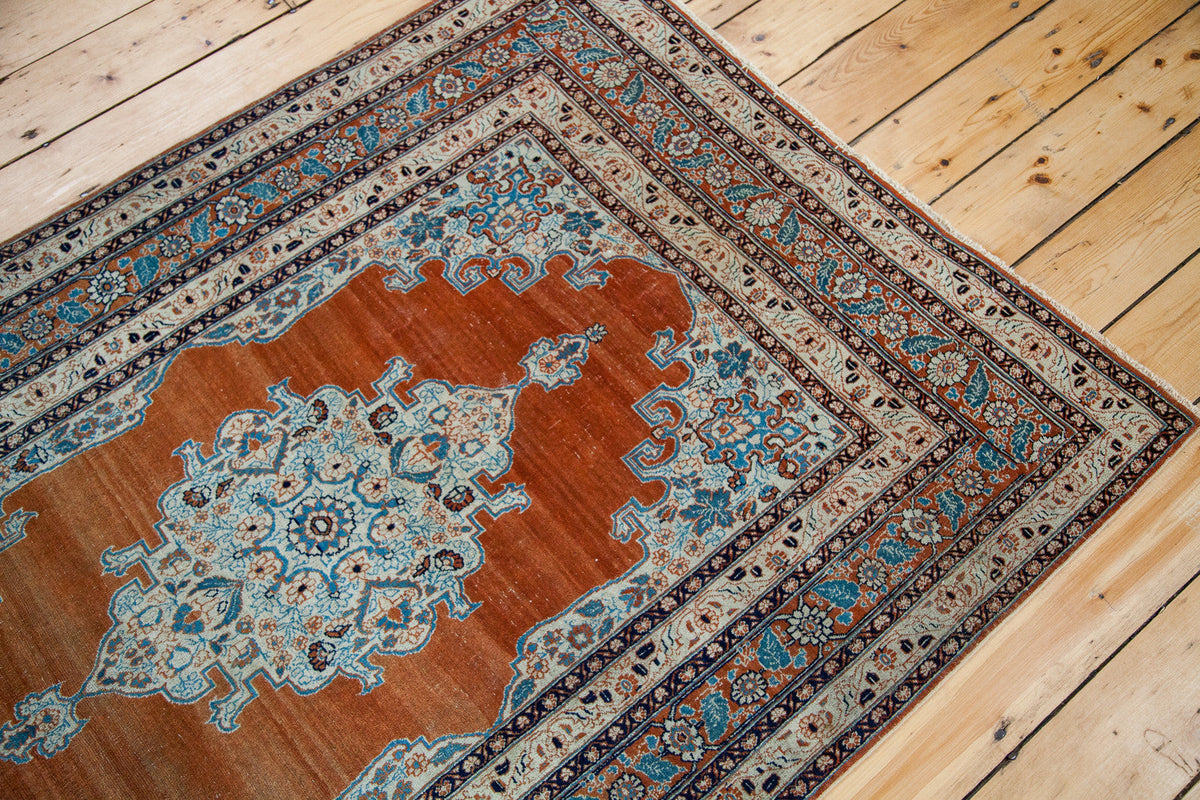 4x6 Fine Antique Haji Jalili Tabriz Rug