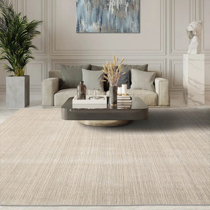 LoomBloom Multi Sizes Beige Hand Woven Contemporary Textured New Zealand Wool Oriental Area Rug