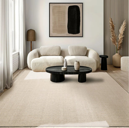 LoomBloom Multi Size Beige Hand Tufted Contemporary Berber Textured 100% New Zealand Wool Oriental Area Rug