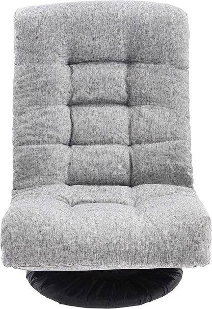 Grey Adjustable Swivel Ergonomic Headrest Lounge Chair