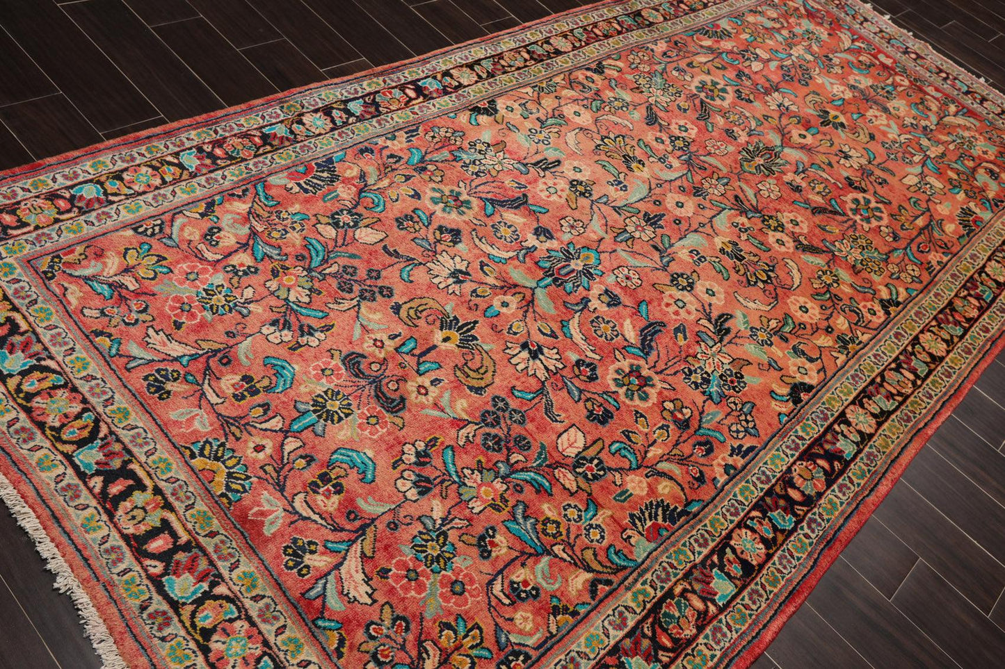 5'2" x 11' Runner Hand Knotted 100% Wool Traditional Oriental Area Rug Rust