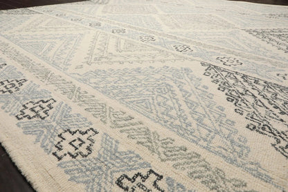 LoomBloom Multi Size Ivory Hand Tufted Transitional Geometric Wool Oriental Area Rug