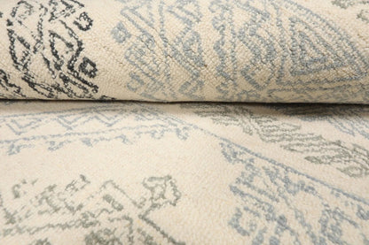 LoomBloom Multi Size Ivory Hand Tufted Transitional Geometric Wool Oriental Area Rug